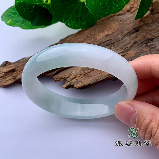 派瑞翡翠 翡翠手镯 糯种 飘花 商品图1