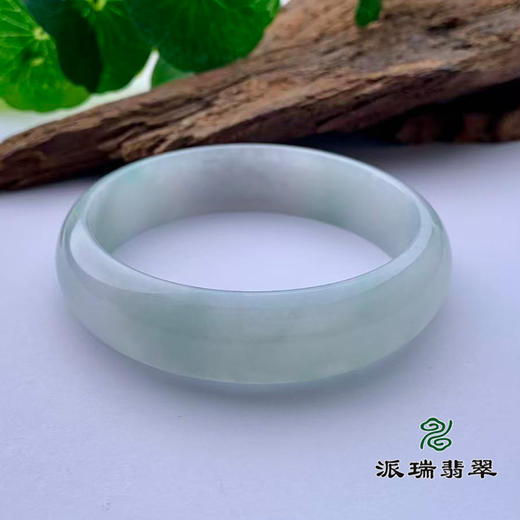 派瑞翡翠 翡翠手镯 糯种 飘花 商品图2