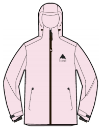 26/27BURTON雪服U DRYRIDE 2L BASIC JKT Ballet Slipper