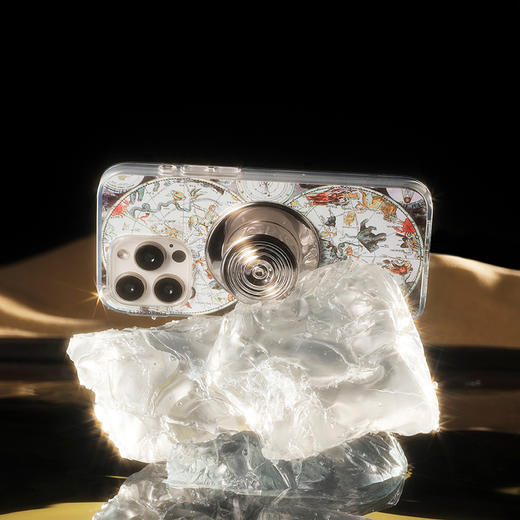 【古城密语】月光涟漪 Popout异形系列 银色 波纹（无粘贴式底座） 商品图1