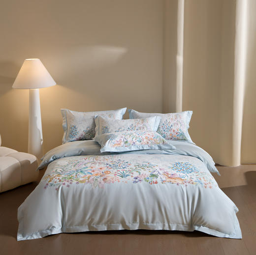 自然醒全棉数码印花埋绳款四件套HS 商品图2