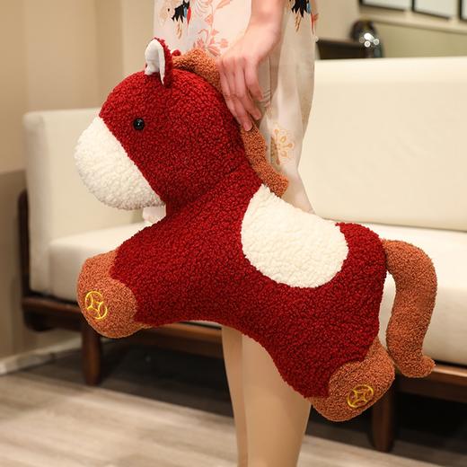 自然醒中国红元宝小马毛绒玩偶抱枕QYL 商品图11