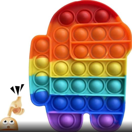 美国 硅胶解压泡泡板 指尖解压玩具 按按乐思维游戏 商品图4