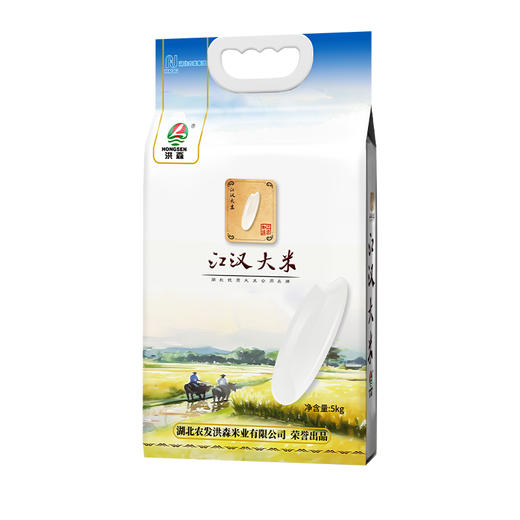 【严选】江汉大米 湖北荆门香米5kg长粒香米当季新米南方籼米  洪森江汉大米5kg/袋（厂家直发） 商品图3