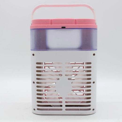 喷雾风扇 加湿器桌面冷风机 办公室静音学生宿舍小型电扇 USB充电式 粉色 商品图6