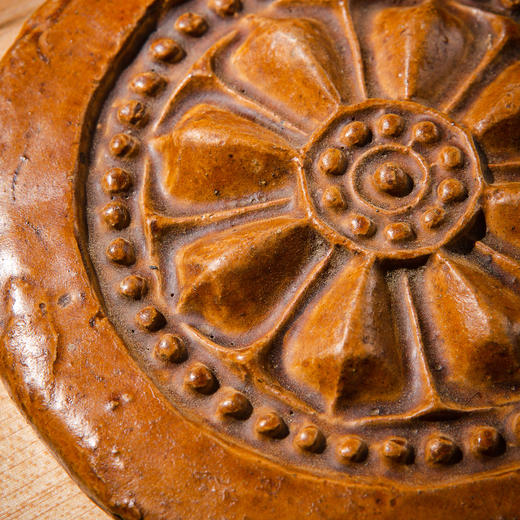 南北朝带釉莲花瓦当制砚 商品图10