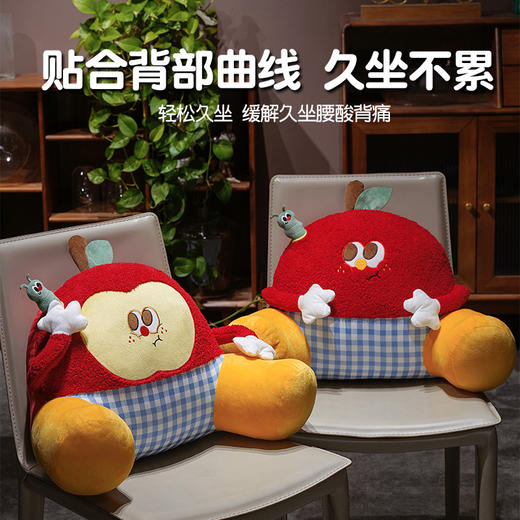 自然醒惊讶苹果小虫大脚床头靠垫QYL 商品图2