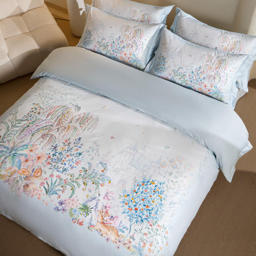 自然醒全棉数码印花埋绳款四件套HS 商品图8