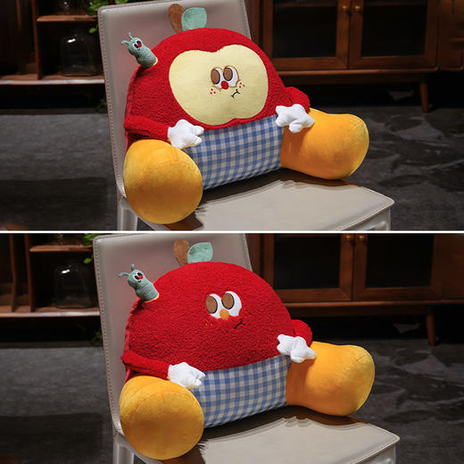 自然醒惊讶苹果小虫大脚床头靠垫QYL 商品图6