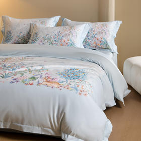 自然醒全棉数码印花埋绳款四件套HS