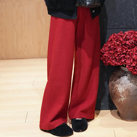 【预售7天】良木礼羊毛直筒裤（腰带）（1793）