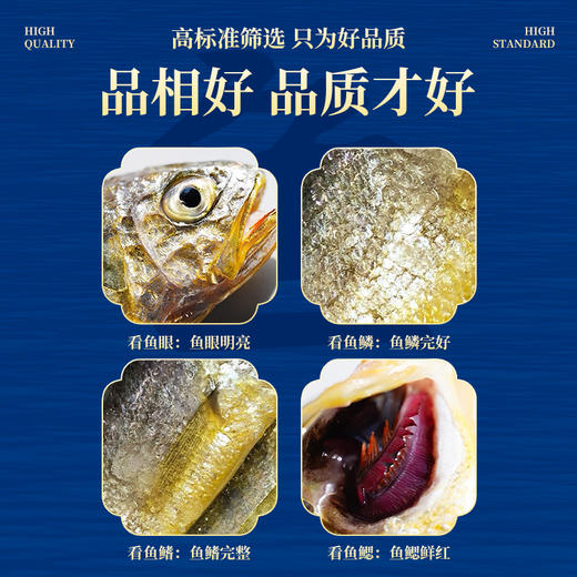 【舟山野生小黄鱼礼盒】黄金海域，纯正野生，液氮锁鲜，新年 “小金条”， 鲜礼首选！500克/袋，109元起~（2.13-2.24停发） 商品图2