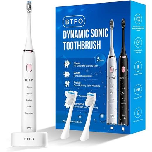 美国 BTFO 高端IPX7级无线充电 防水电动牙刷 5种模式  充电1次用1个月 商品图0