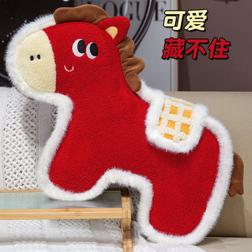 自然醒国风福马/马到成功毛绒玩偶抱枕QYL 商品图2