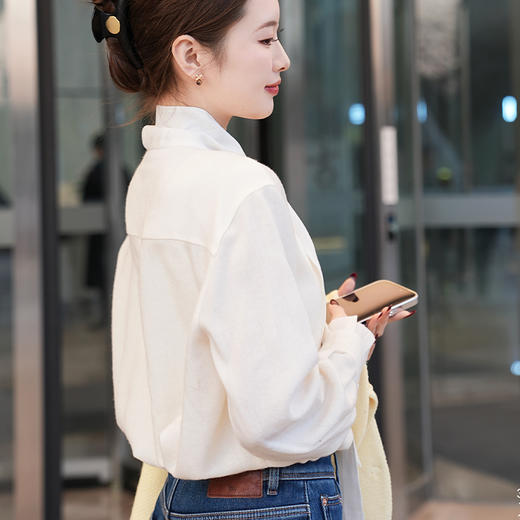 【预售7天】良木礼羊毛飘带衬衫（3455） 商品图2