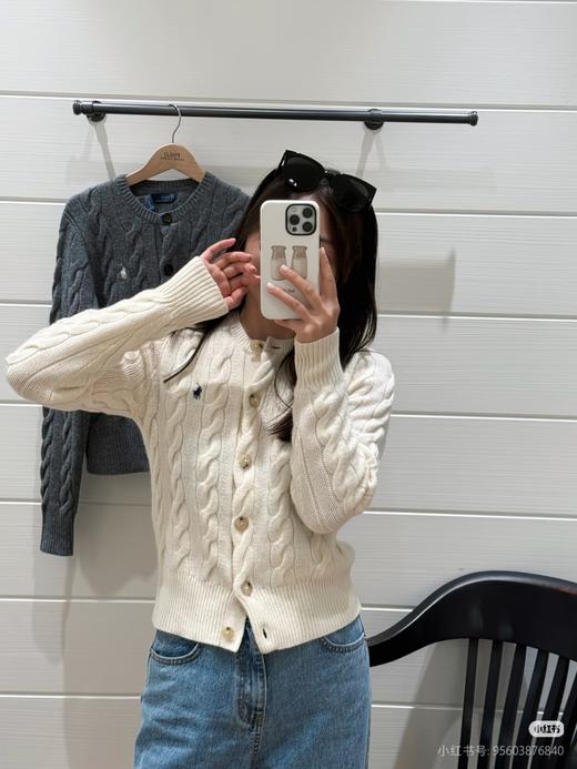 冬日里的神一定是RL拉夫劳伦经典绞花开衫  穿出老钱风的底气！ 商品图8