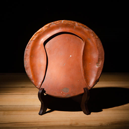 南北朝带釉莲花瓦当制砚 商品图1