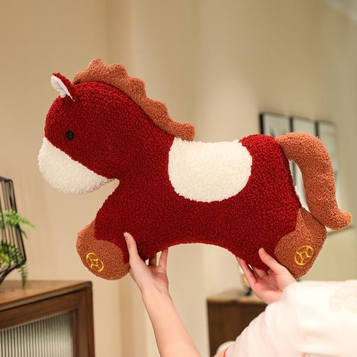 自然醒中国红元宝小马毛绒玩偶抱枕QYL 商品图10