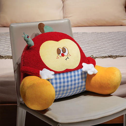 自然醒惊讶苹果小虫大脚床头靠垫QYL 商品图12