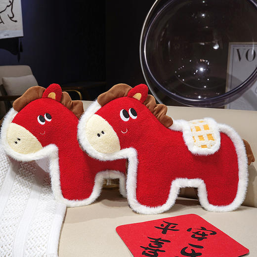 自然醒国风福马/马到成功毛绒玩偶抱枕QYL 商品图7