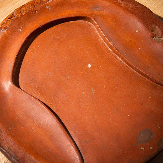 南北朝带釉莲花瓦当制砚 商品图7