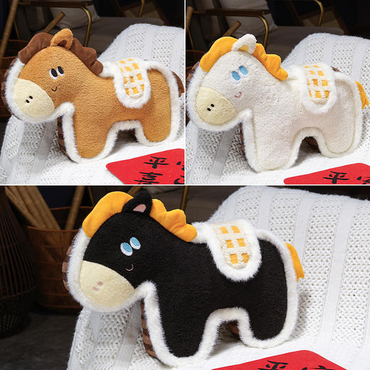 自然醒国风福马/马到成功毛绒玩偶抱枕QYL 商品图12