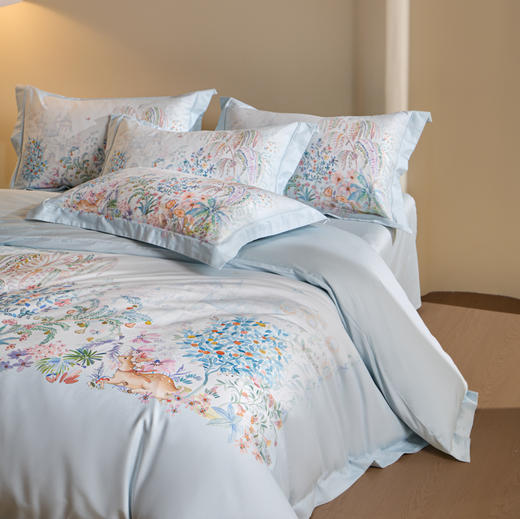 自然醒全棉数码印花埋绳款四件套HS 商品图7