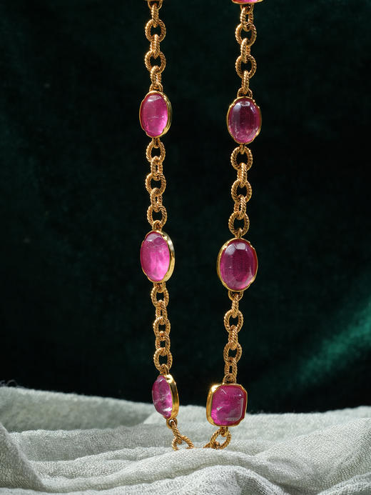 北京仓｜Goossens Paris-Cabochons-粉红系宝石 项链［法国设计师］ 商品图7