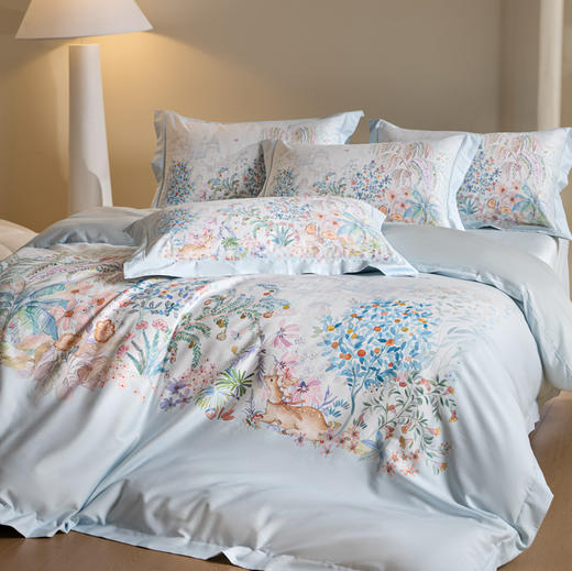 自然醒全棉数码印花埋绳款四件套HS 商品图11