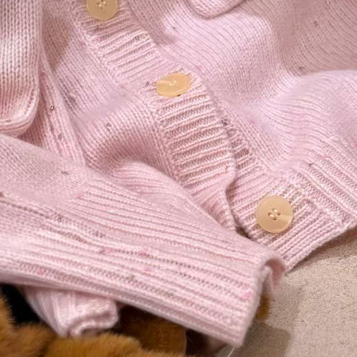 【预售7天】良木礼山羊绒圆领开衫（1489F） 商品图1