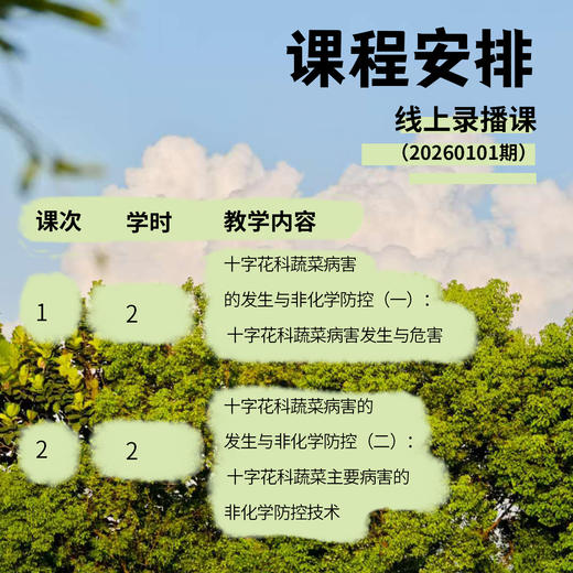 十字花科蔬菜病害的防控技术【线上】课程 商品图2
