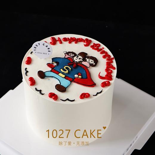 1027CAKE |  手绘蛋糕 超人爸爸 商品图2