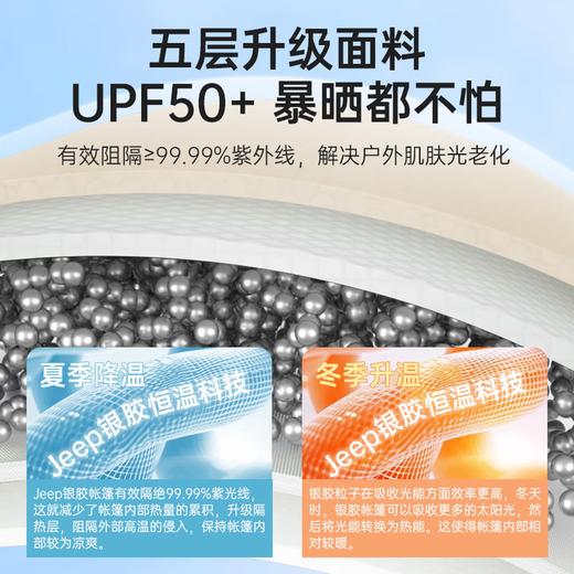 JEEP 户外便携式帐篷 折叠可速开 野营过夜露营装备 商品图3