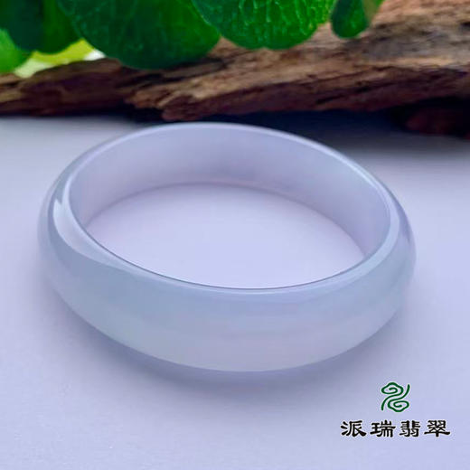 派瑞翡翠 翡翠手镯 糯种 紫色 商品图2