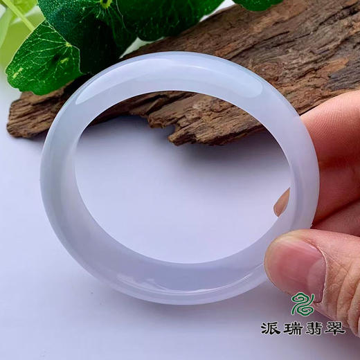 派瑞翡翠 翡翠手镯 糯种 紫色 商品图1