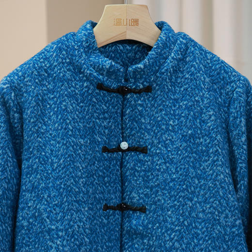 【抖音专属】新中式短款羊毛大衣（25801223騏驎） 商品图1