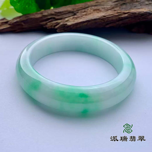 派瑞翡翠 翡翠手镯 糯种 绿色 商品图2