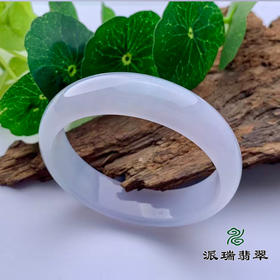 派瑞翡翠 翡翠手镯 糯种 紫色