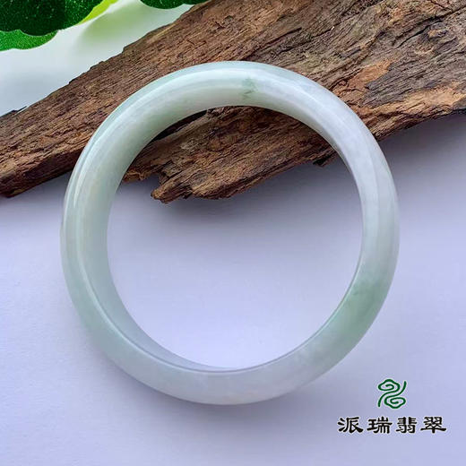 派瑞翡翠 翡翠手镯 糯种 绿色 商品图3