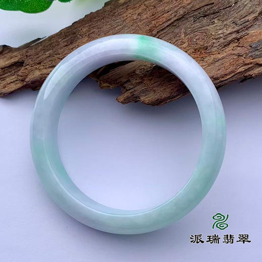 派瑞翡翠 翡翠手镯 糯种 绿色 商品图2