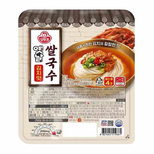 不倒翁 米线泡菜味92g 오뚜기 옛날쌀국수김치맛92g 商品图0