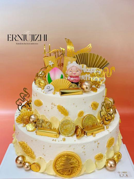 双层祝寿蛋糕  寿比南山 商品图0
