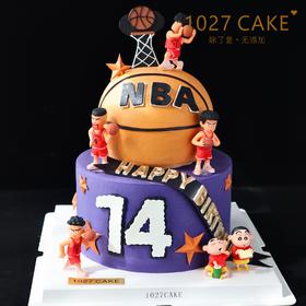 1027CAKE | 双层篮球蛋糕  灌篮高手（色素较重）