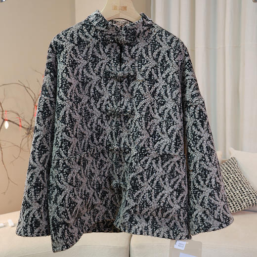 【抖音专属】新中式上衣（23805497茶褐） 商品图0