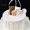 1027CAKE  | 抱抱小熊 一家三口 立体小动物（提前2天） 商品缩略图1