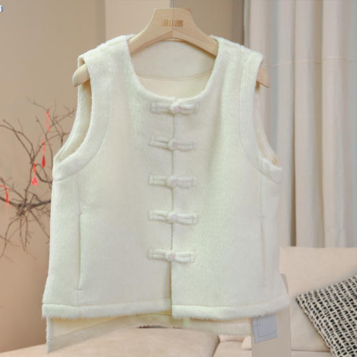 【抖音专属】新中式马甲（22804001凝脂） 商品图0