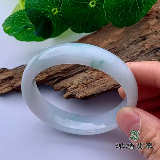 派瑞翡翠 翡翠手镯 糯种 绿色 商品图0