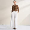 EITIE爱特爱高腰显瘦通勤大气垂坠阔腿裤裙白色休闲裤2026春新款A2605115 商品缩略图3