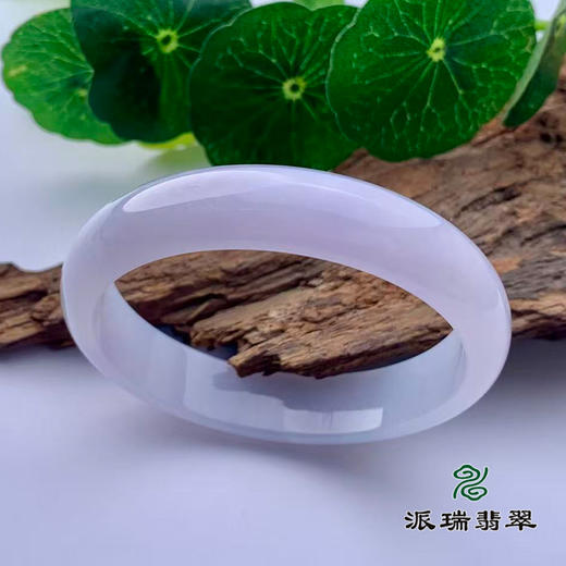 派瑞翡翠 翡翠手镯 糯种 紫色 商品图0