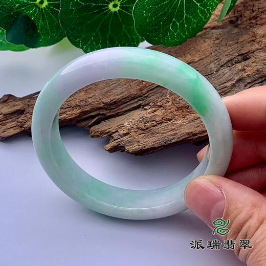 派瑞翡翠 翡翠手镯 糯种 绿色 商品图1